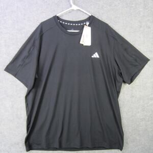 Adidas Shirt Mens 2XL Black M Active Tee Performance Athletic Training JX5409